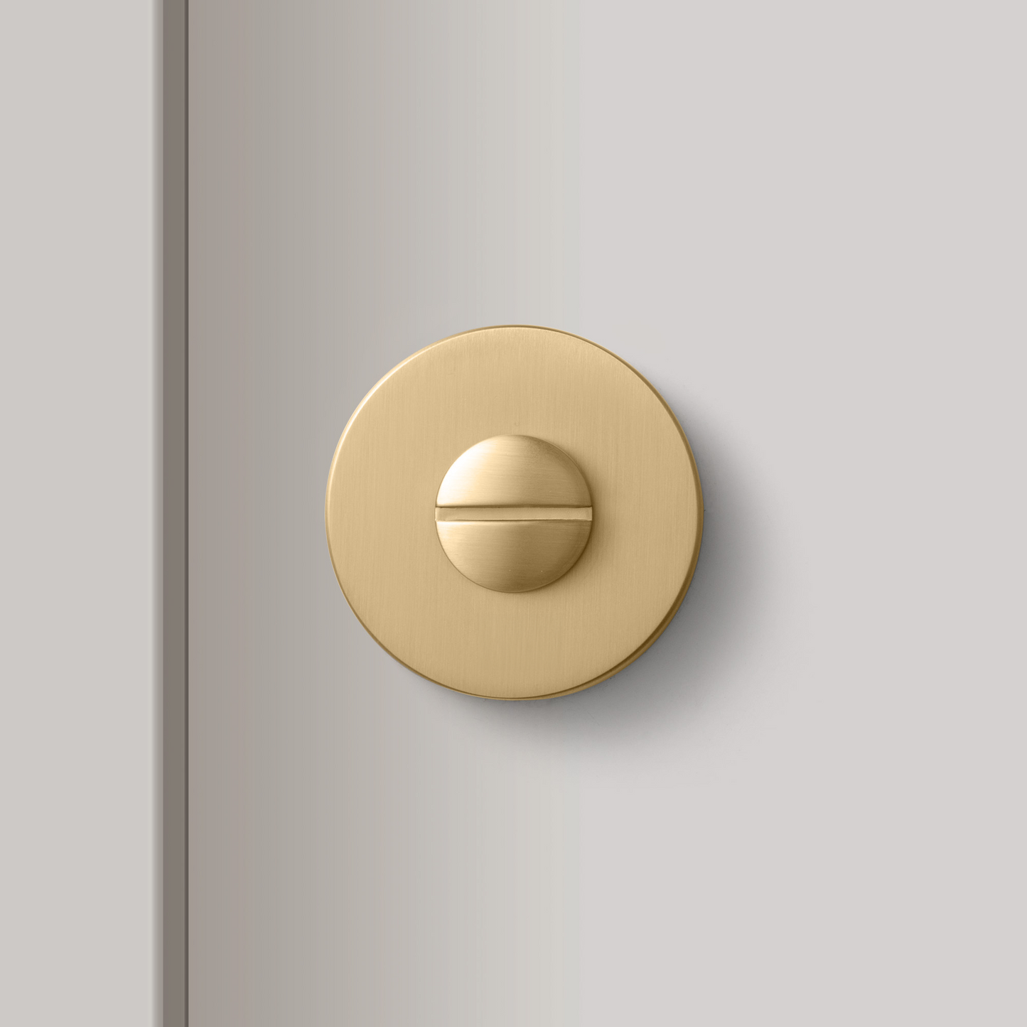 Privacy Lock Brushed Gold